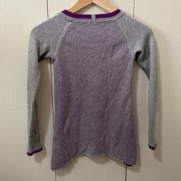 Ivivva Grey & Purple Lightweight Knit Sweater - Picture 6 of 7